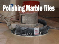 Polishing Marble Tiles