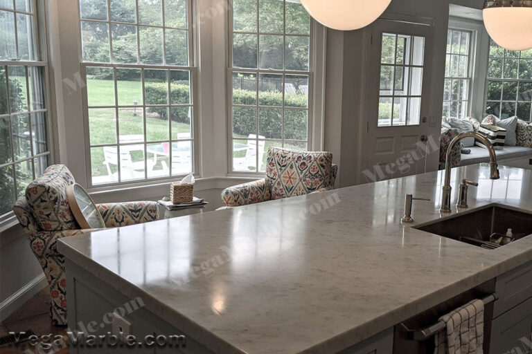 Read more about the article White Marble Kitchen Countertops